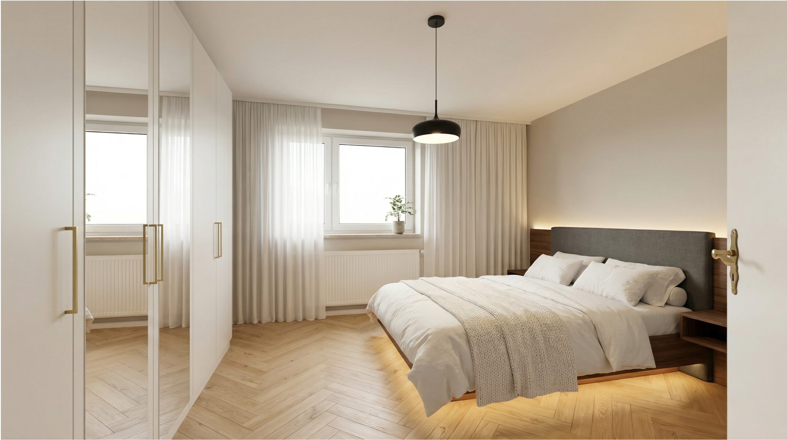 Schlafzimmer visualisert